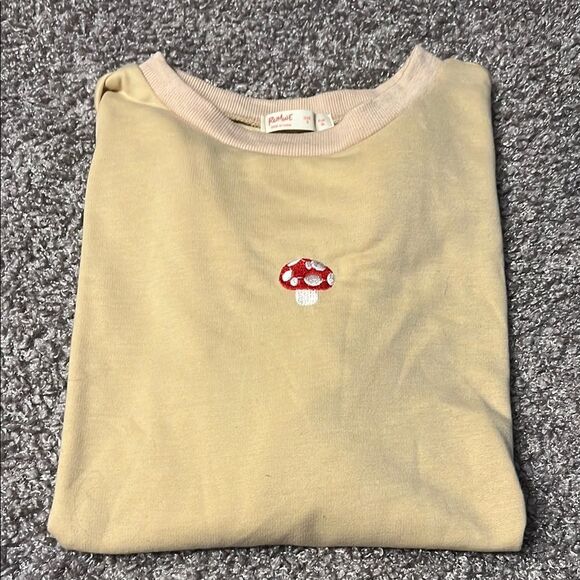 Cream Crewneck Long Sleeve Shirt - Picture 3 of 7